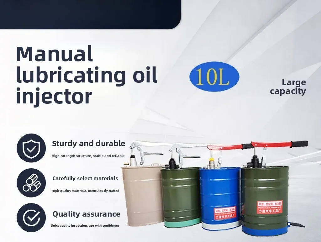 Oil Gear Oil Filler 10L Oil Barrel Filler Aluminum Pump Head Thickened