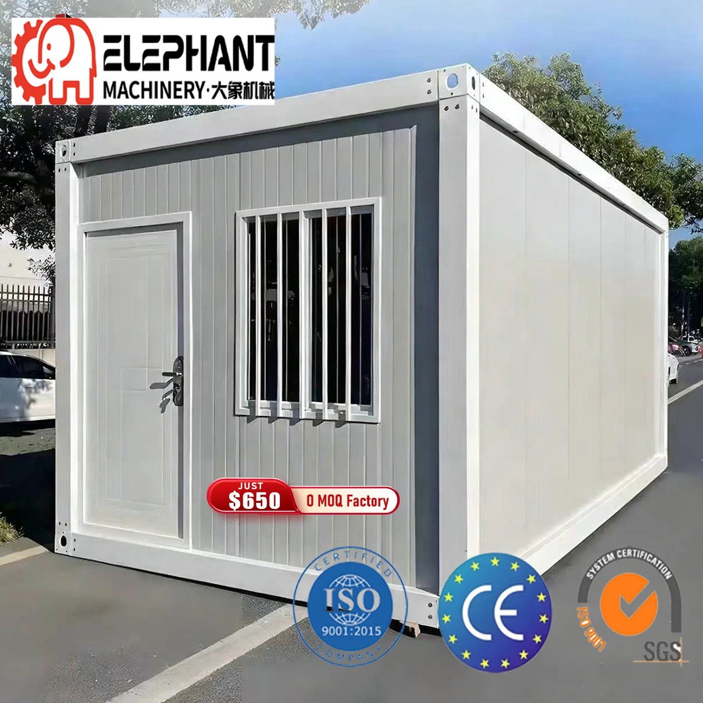 DX House Modular Prefab Flat Pack Container House Folding Container Detachable Containers Houses Room for Worker Dormitory