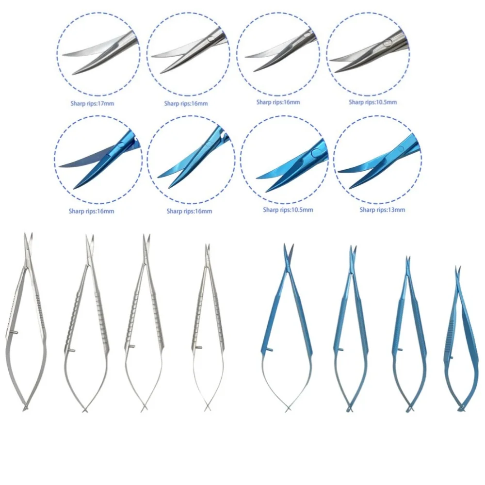

Castroviejo Corneal Scissors Ophthalmic Capsule Membrane Scissors Titanium Stainles Steel