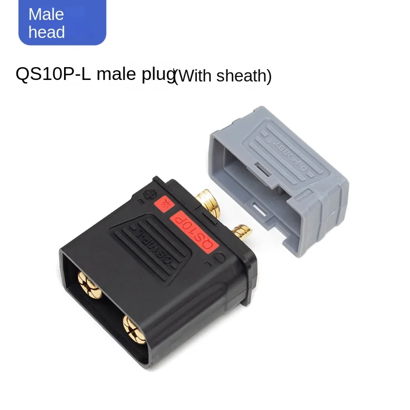 QS10P-L Connector With Dust Cover 210A 500V QS10P-U 6-10AWG for Battery High Current Anti Lgnition Plug Odrone Battery Box Plug