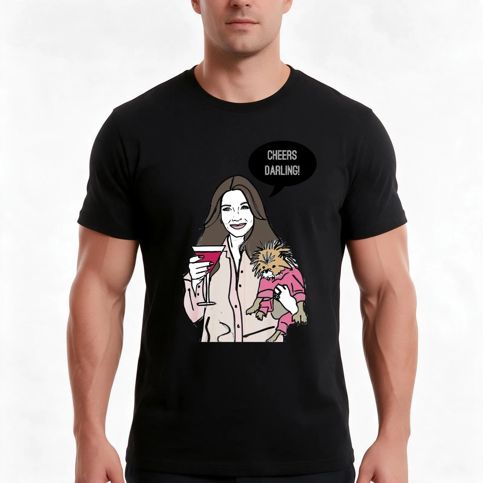 Lucky Gift Vanderpump Rules Gift For Fans T-Shirt, Summer Casual Cotton Tee, Oversized Streetwear Tops, Vintage Graphic Print