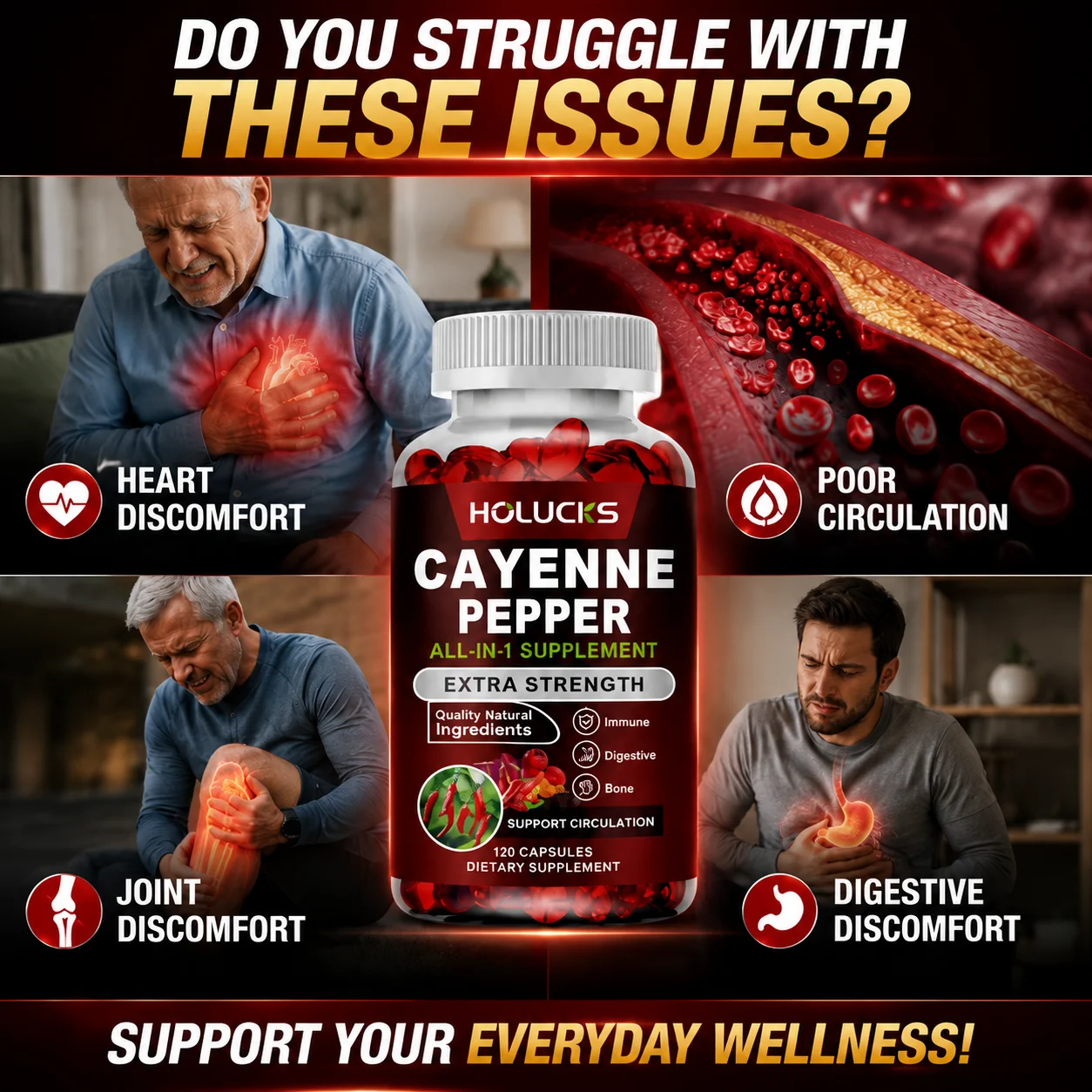 Cápsulas de Pimenta Cayenne, c - Ginkgo Biloba Extract avaliação e preço
