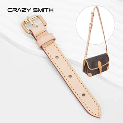 CRAZYSMITH Bag Extension Shoulder Strap For LV Speedy25 Adjustable Lengthened 100% Genuine Leather Armpit Bag Strap Accessories