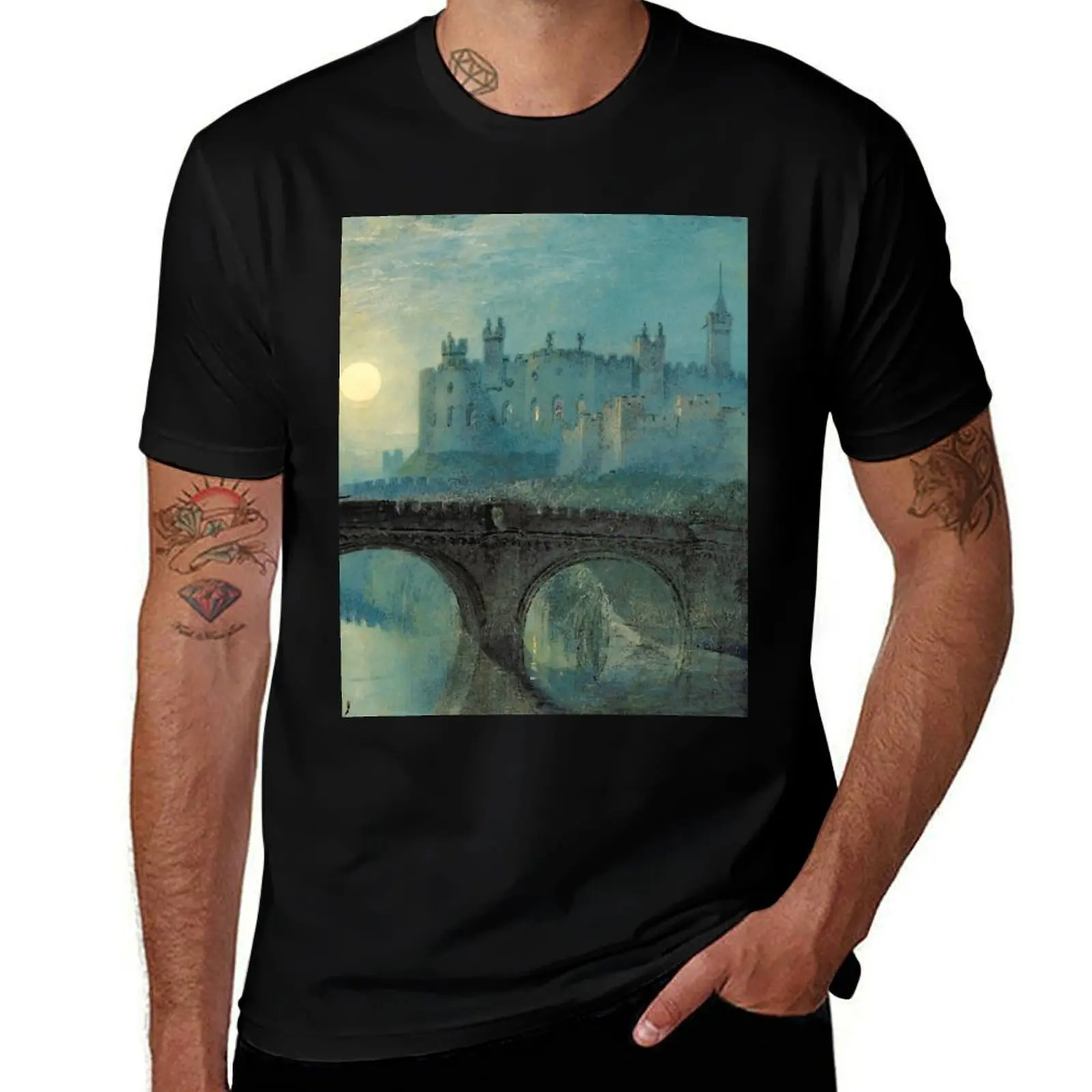 

Joseph Mallord William Turner Alnwick Castle, Northumberland T-Shirt vintage summer top men clothing