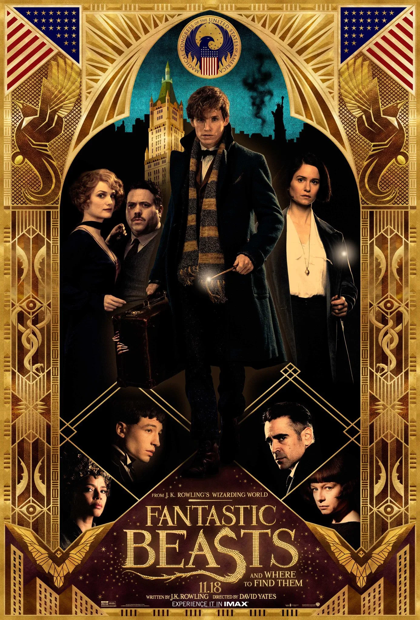 Movie Fantastic Beasts and Where to Find Them (2016) Poster Wall Art Print Picture Home Decor