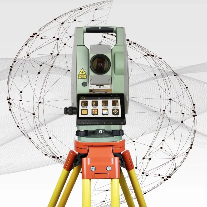 High Precision Survey Instruments R1000 Reflectorless 2'' Accuracy ARC10 Android Total Station Land Surveying Device