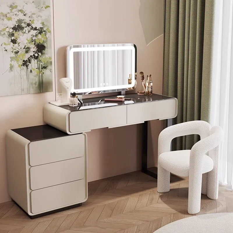 Nordic Simple Dressing Table Accent Drawers Desk Wood Bedside Dressing Table Multifunction Coiffeuses De Chambre Room Decor