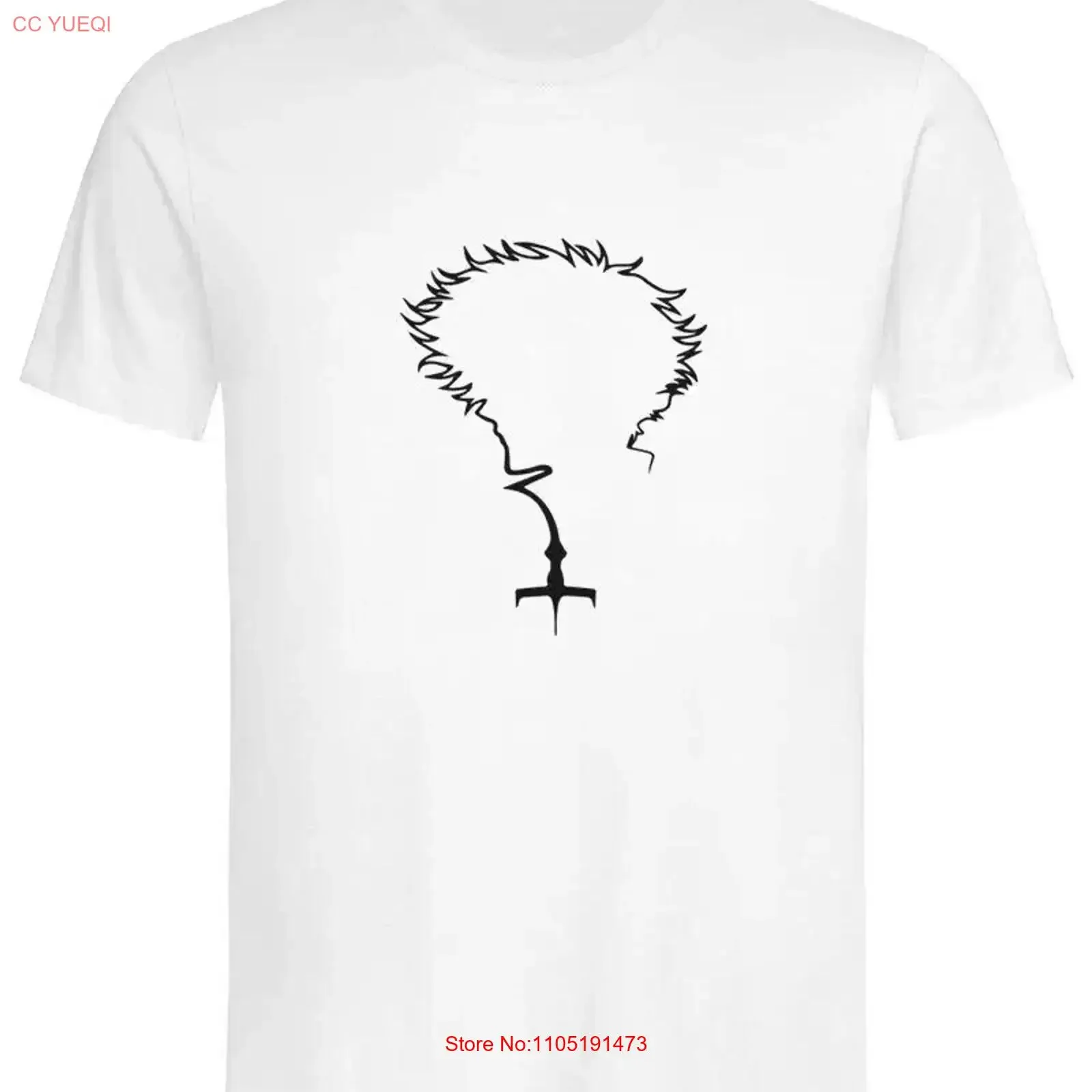 كاوبوي بيبوب سفينة سبايك سبيس أنيمي بلايز ملابس رياضية تي شيرت عتيق مغسول أوم تنفس الرسم مريح أنيق #1