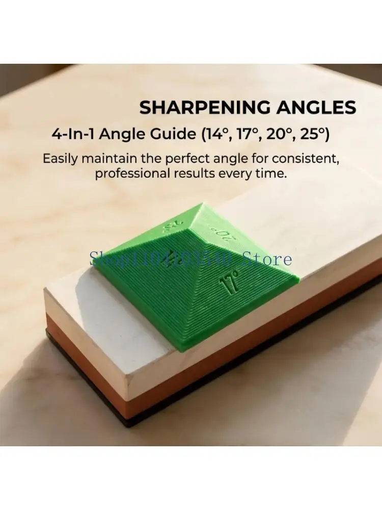 02DC Cutter Sharpening Guide Block for Home Kitchen Upkeep, 14 17 20 25Degree Whetstone Guide with Compact Body for Easier