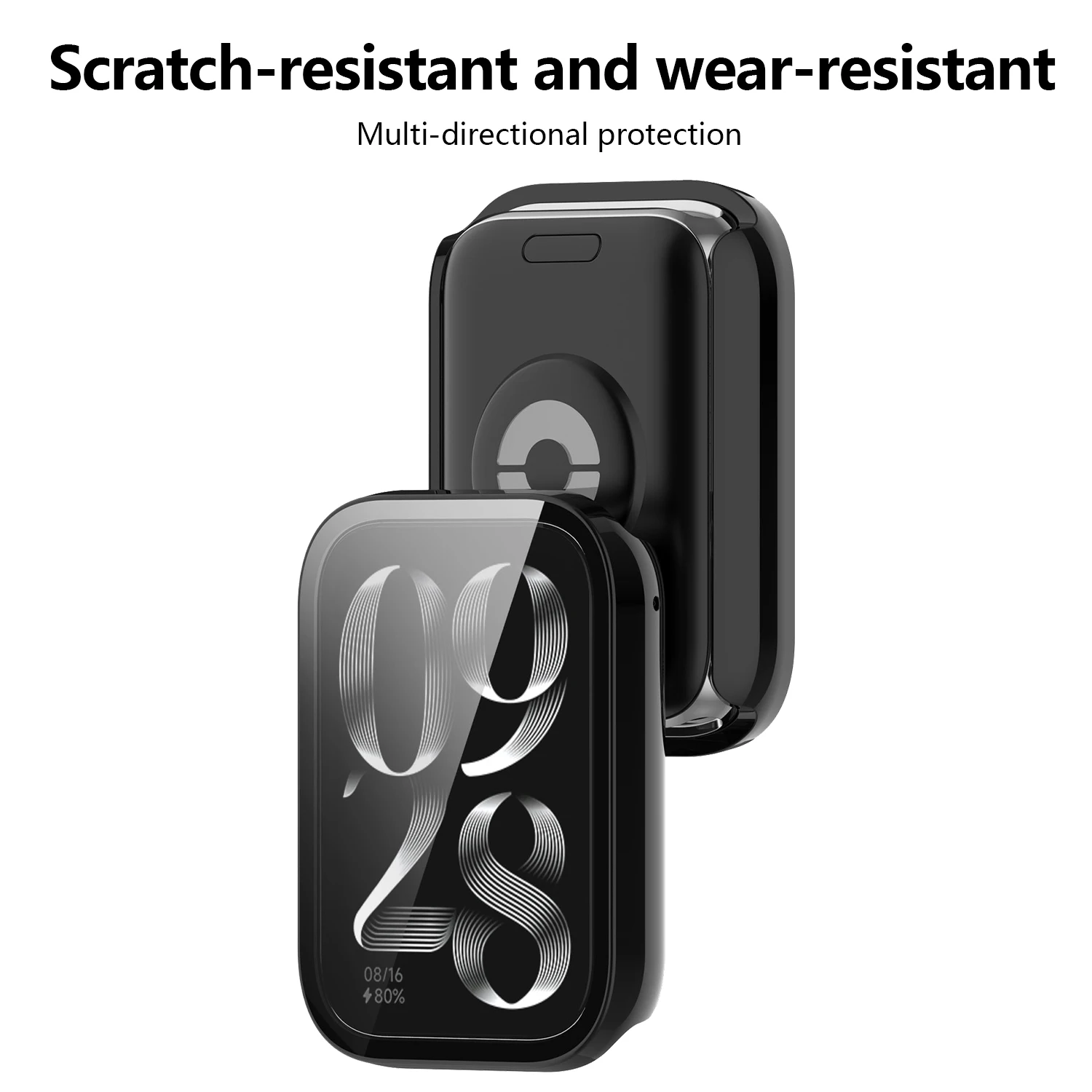 For Xiaomi Mi Band 10 Pro Case 2-in-1 Integrated PC Bumper + Tempered Glass Screen Protector Full Style Protective Cover Shell - view 6