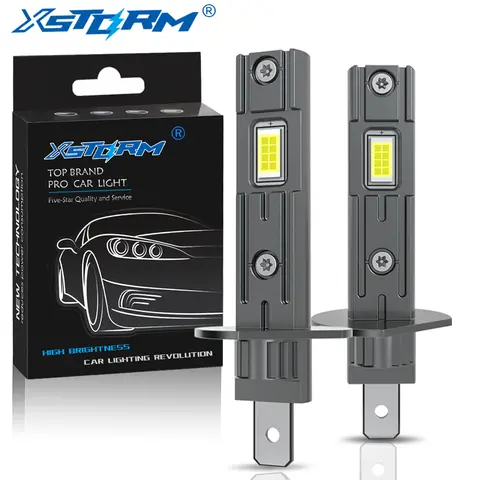 XSTORM H1 LED 자동차 헤드라이트 전구 75W 미니 캔버스 LED 자동차 헤드램프 팬리스 라이트 자동 다이오드 안개등 6500K 화이트