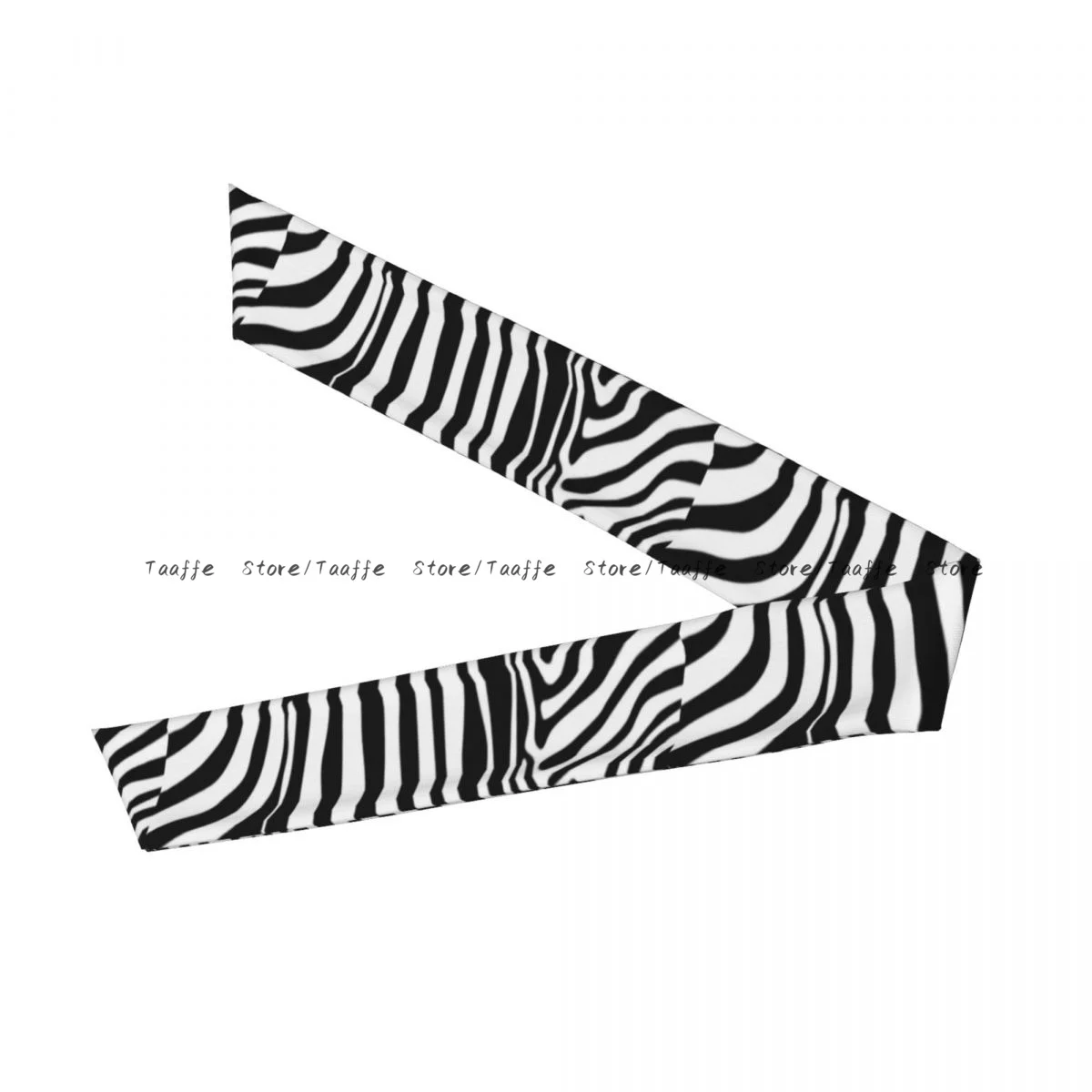 Head Tie Sports Headband Zebra Pattern Athlete Sweatbands Head Wrap For Working Out Running Yoga