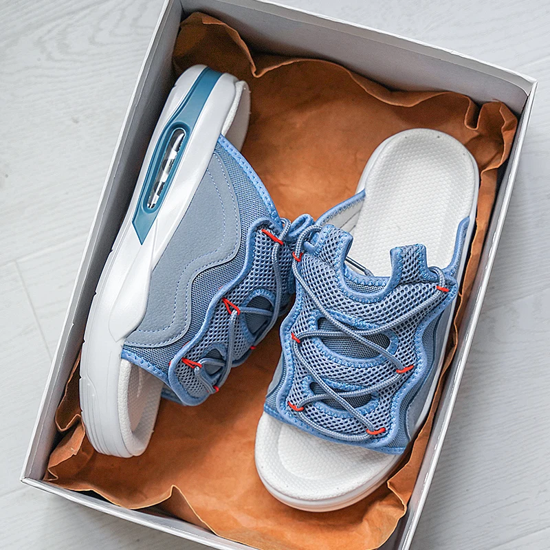 

Fashion Designer Men's Sandals Platform Sports Casual Sandal for Men Summer Wear-resistant Slip-on Men Sandals Zapatos De Hombre