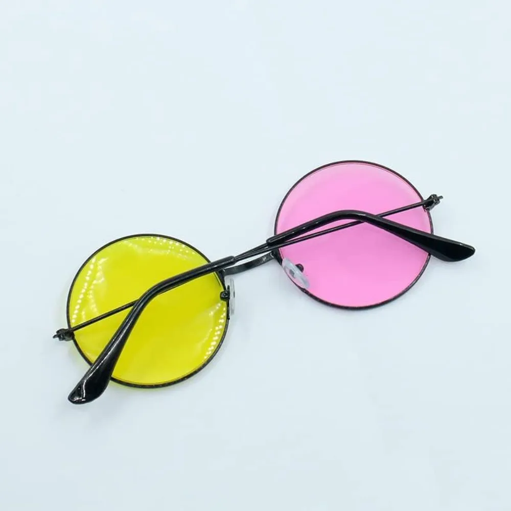 Halloween Spamton Deltarune Cosplay Glasses Anime Boss Plush Yellow Pink Mixed Color Round Frame Sunglasses Cos Prop
