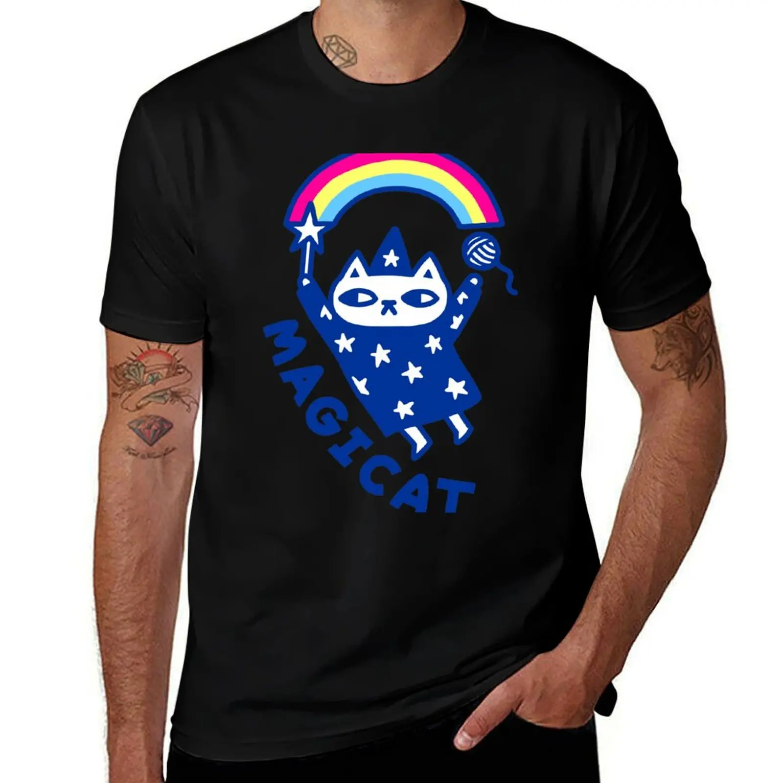 

MAGICAT T-Shirt t shirt for man 100 percent cotton anime t shirts oversize T-Shirt