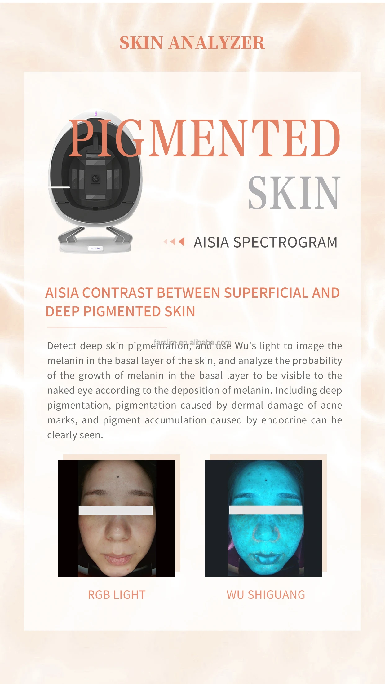 3D Digital Analyzer Skin Detective Machine AISIA New Arrival Updated Technology Acne Pigment Moisture Sensitive Analysis Device