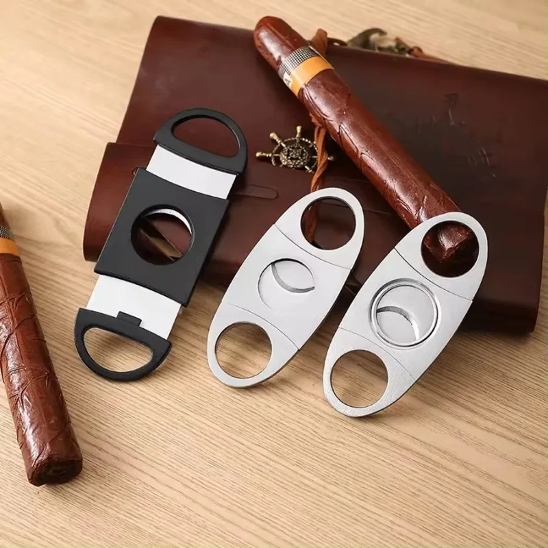 

Portable Stainless Steel Cigar Cutter | Mini Travel for Daily & Wedding Party | Metal Cutter Sharp Manual Cigarette Breaker