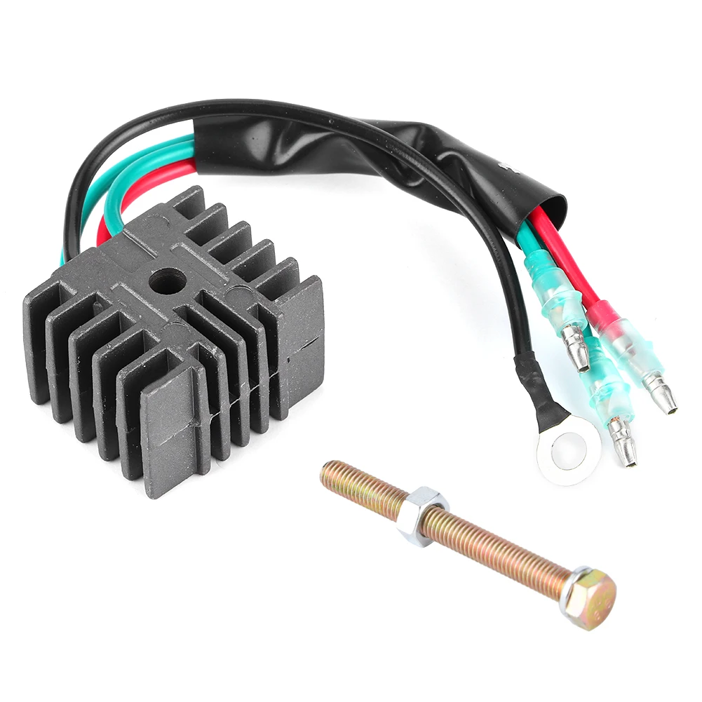 Outboard Rectifier Regulator 1.5x1.3 Inch Aluminum Alloy for Yamaha Mariner 4-70hp Tohatsu 2 Stroke
