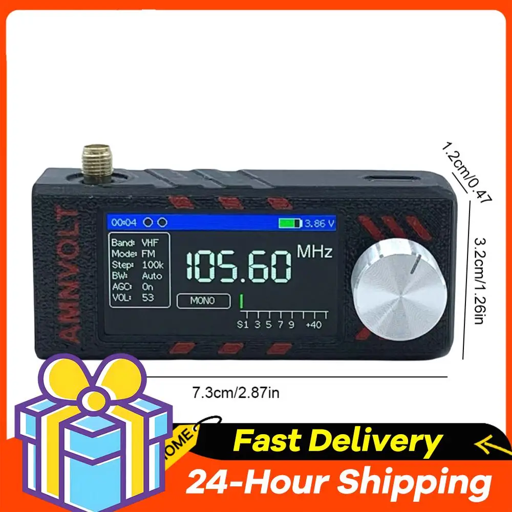 SI4732 LSB USB AM FM FM/AM راديو 1.9 بوصة IPS شاشة راديو جيب صغير HF SW MW VHF راديو DSP راديو #5