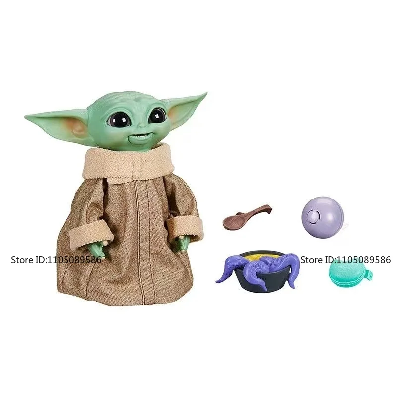 In Stock Star Wars Baby Yoda Grogu Multi-effect Sound Version Dolls Original Movie Character Model Birthday Gift Holiday Figures