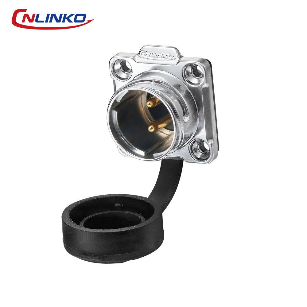 CNLINKO DH20 2/3/9 Pin Waterproof Circular Connector IP68 Bayonet Lock Metal Housing Solder Type for Industrial Automation & IPC