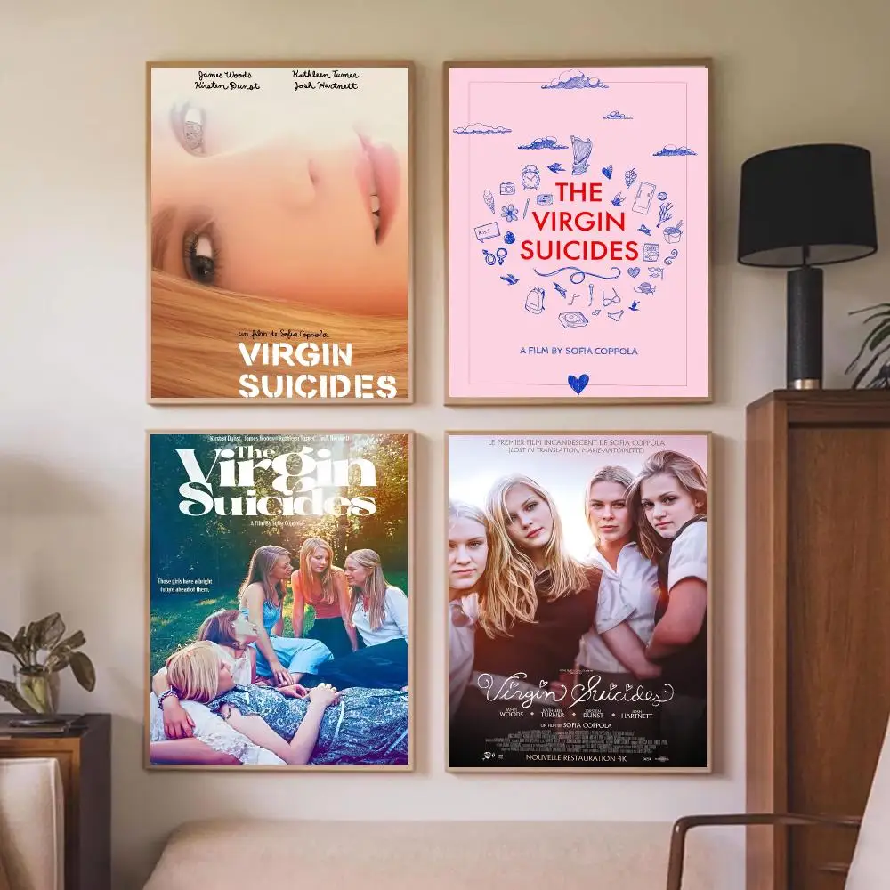 Movie The V-Virgin Suicides Poster Wall Art Prints for Bedroom Living Room Office Home Decoration Hanging Artwork Gift