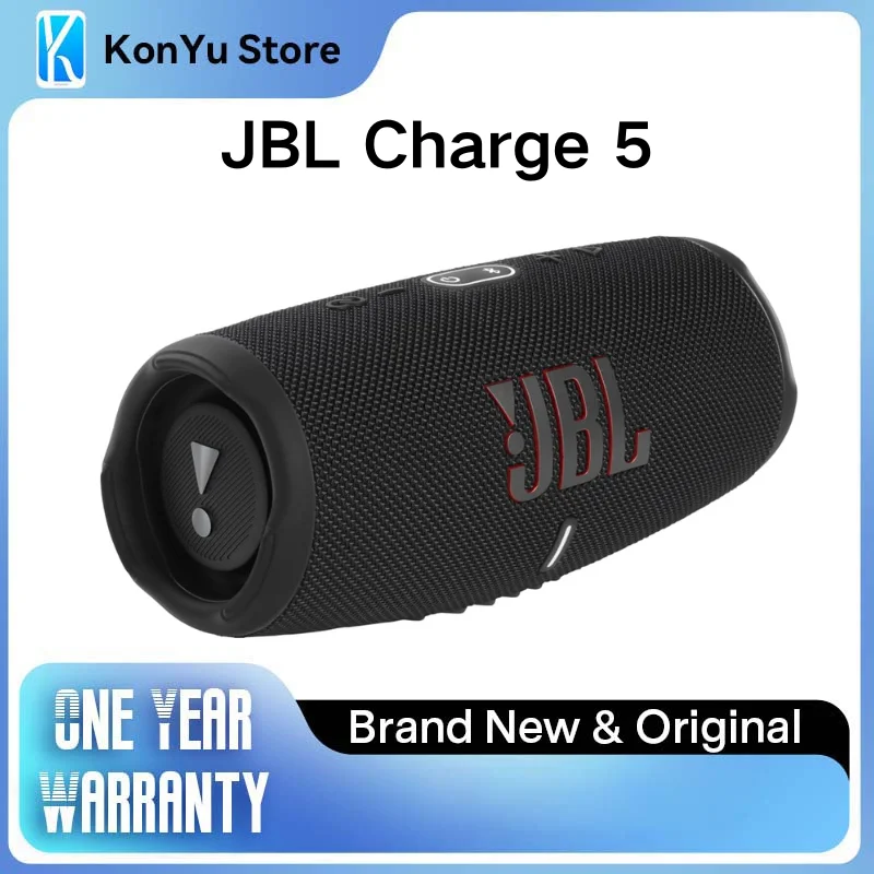 

JBL Charge 5 Portable IP67 Waterproof Bluetooth Speaker, Powerbank USB Charge Out, 20H Playtime, JBL Partyboost