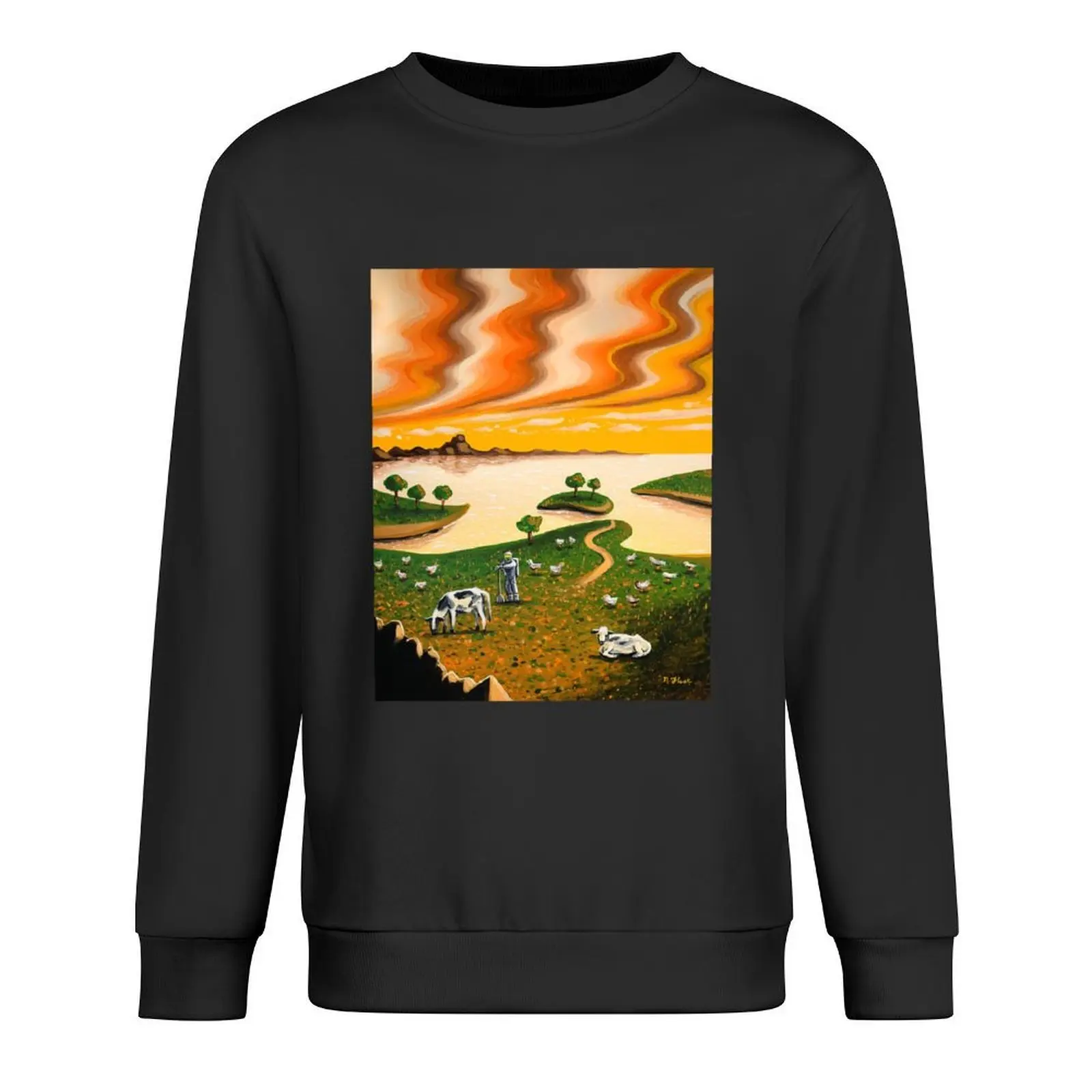 

Space Farm Pullover korean autumn clothes anime clothing men's coat tracksuit oversize sweatshirts