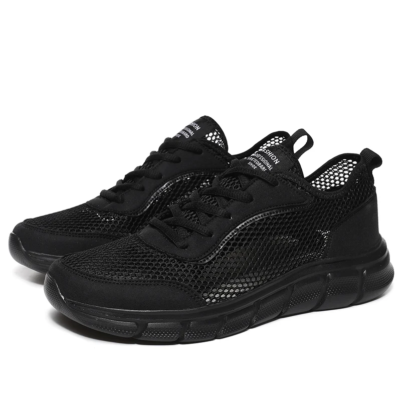 

Большой размер 39-48, черные мужские кроссовки, летние кроссовки с дышащей сеткой, мужские кроссовки, ультра легкие повседневные кроссовки, мужские кроссовки