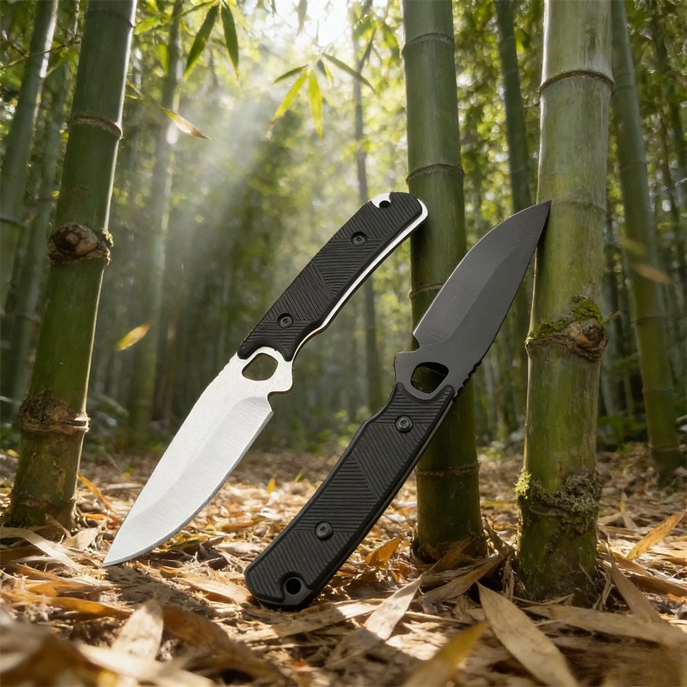 

Нож для выживания и кемпинга KS 2048 с фиксированным клинком из стали 8Cr13MoV, рукоять из нейлонового волокна, тактический охотничий нож для активного отдыха с ножнами