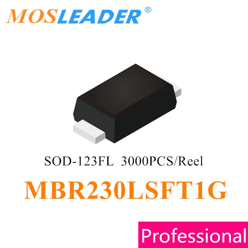 Mosleader MBR230 SOD123 3000PCS MBR230LSFT1G SOD123FL 2A 30V 1206 Schottky rectifier Made in China High quality