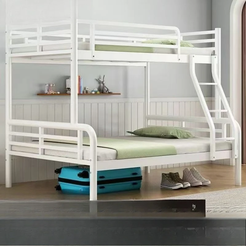 Letto a castello in ferro battuto Letto a castello doppio Dormitorio per studenti per bambini Famiglia per adulti alta e bassa