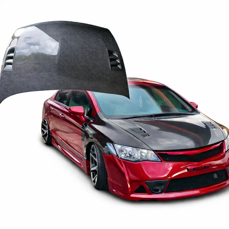 

Carbon Fiber Hood with Vent 8th Gen (2006-2011) | RR Style Front Bonnet | OEM-Style Fit