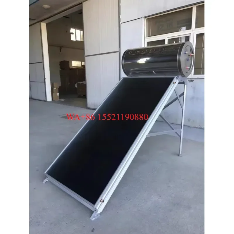 WMWMNU for Solar KeyMark Certified White Absorbers Pressurized Flat Plate Solar Water Heater Outdoor Hotel Use 100L Capacity