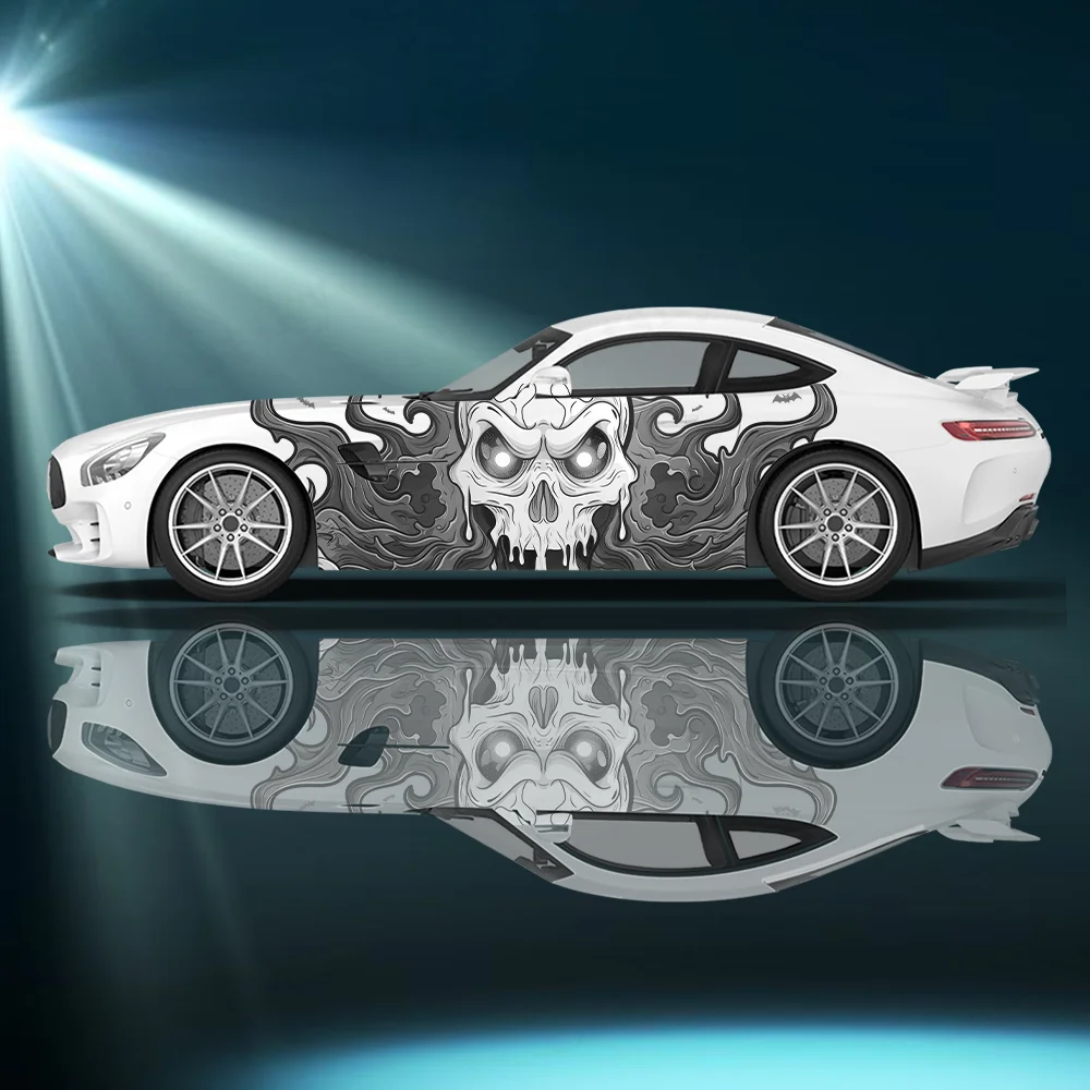 

Красочные виниловые наклейки с пламенем дьявола для автомобиля, самоклеящаяся наклейка из ПВХ, подходит для грузовиков, внедорожников, украшения, автоаксессуары, подарок