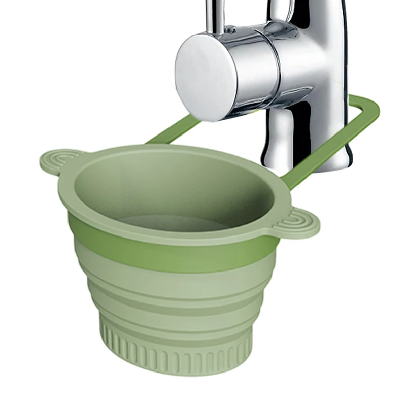 

Sink Strainer Basket, Faucet Hanging Kitchen Sink Drain Strainer Basket, 2025 New Press Dumping Self-Cleaning Sink Food Catcher