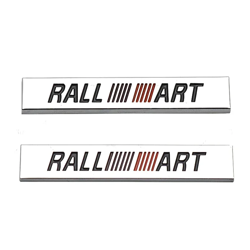 Car Body Side Emblem Rear Trunk Sticker for Mitsubishi RALLIART Logo Montero L200 EVO Xpander Triton Colt Galant Mirage