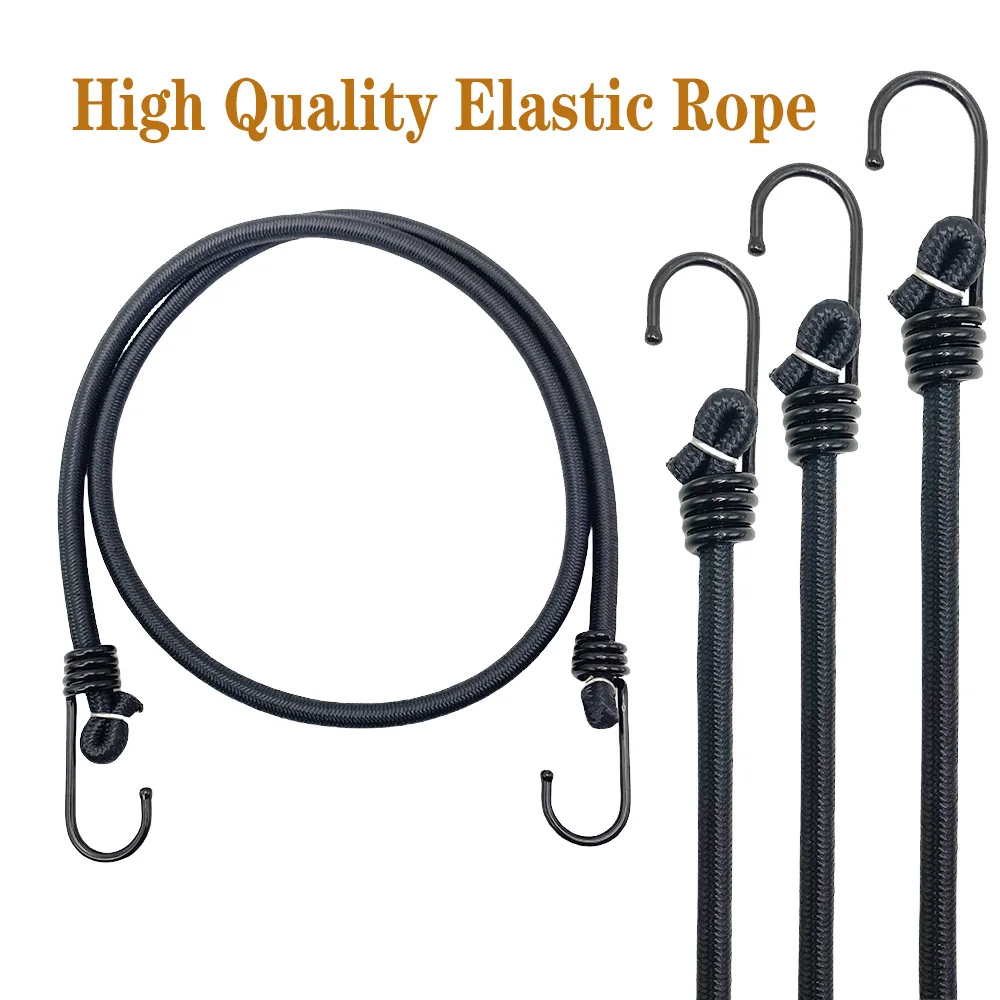 2/4/6Pcs Heavy Duty Extra Strong Outdoor Elastic Rope 100cm/39.37inch Bungee Cords High Elasticity Latex Tied Rope Elastic Strap