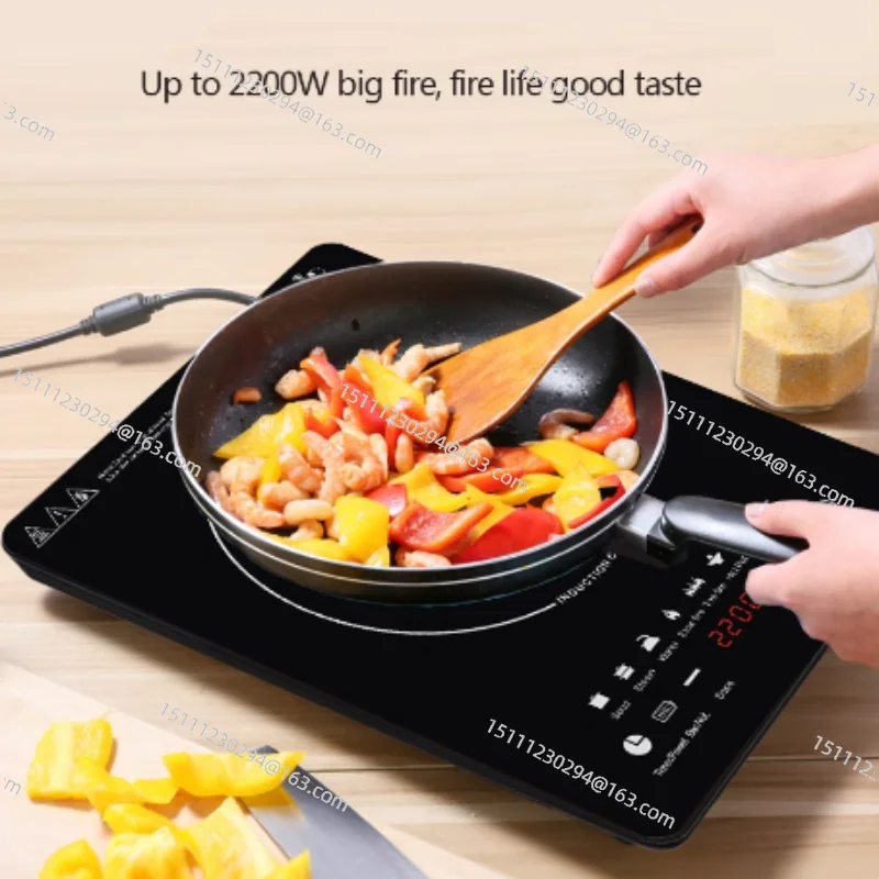 Multi-functional Home Cooking Induction Stove 110V~220V Touch Control 2200W Timeable Intelligent Energy-saving Induction Cooker