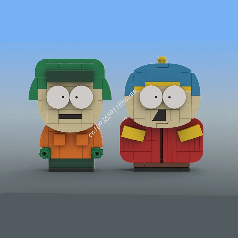 177 Uds. MOC South Park Kyle Cartman modelo bloques de construcción cumpleaños creativo montar juguetes ladrillo regalos de navidad
