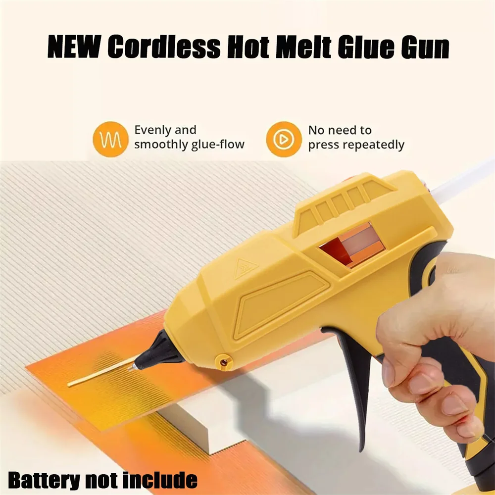 Electric Hot Melt Glue Gun 11mm Glue Stick Hot Melt Welding Air Gun For Makita Dewalt 18V Battery Cordless Glue Gun (No battery)