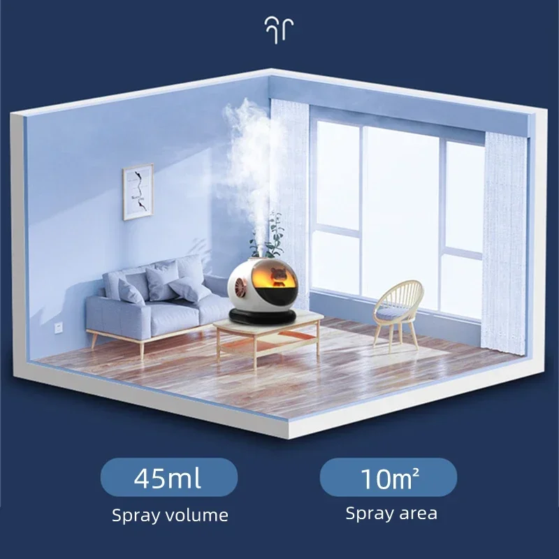 1200mAh Battery Portable Wireless Ultrasonic Cool Mist Table Humidifier Creative Submarine Air Humidifier Purifier USB Charging