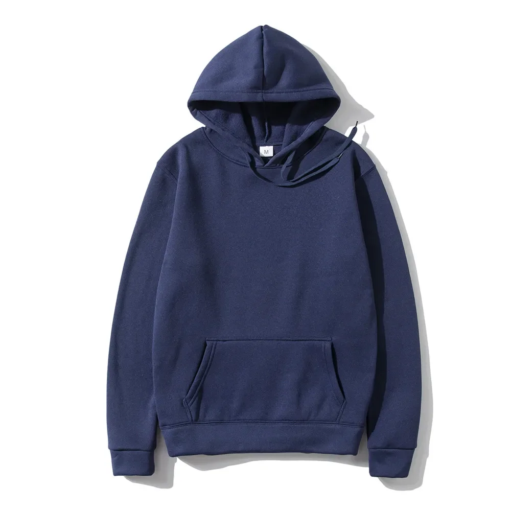 

Pop Solid Color Men Hoodies Fleece Warm Mens Sweatshirt Fashion Streetwear Casual Men's Loose Breathable Pullovers Brand Hoody