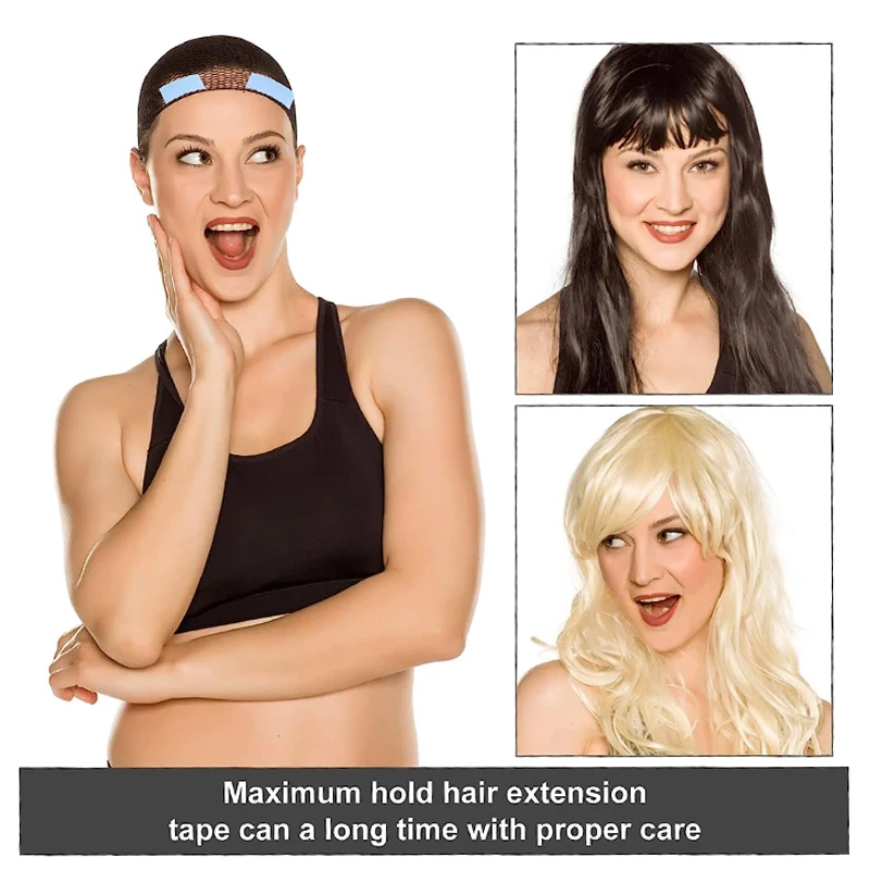 Haarsystem-Klebeband, unsichtbarer Perückenkleber, Klebematerialien, doppelseitiges Klebeband für Lace-Front-Toupet, 5/10 Blatt Haarverlängerungsband – Detail 11