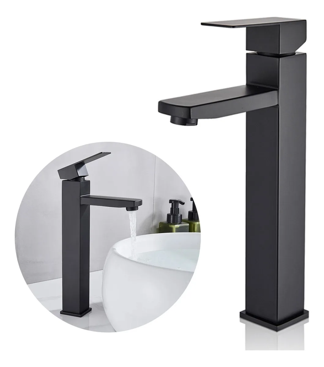 Bathroom Faucet Lavabo Luxury Monosbut High Steel Stainless Steel Black Brinovar