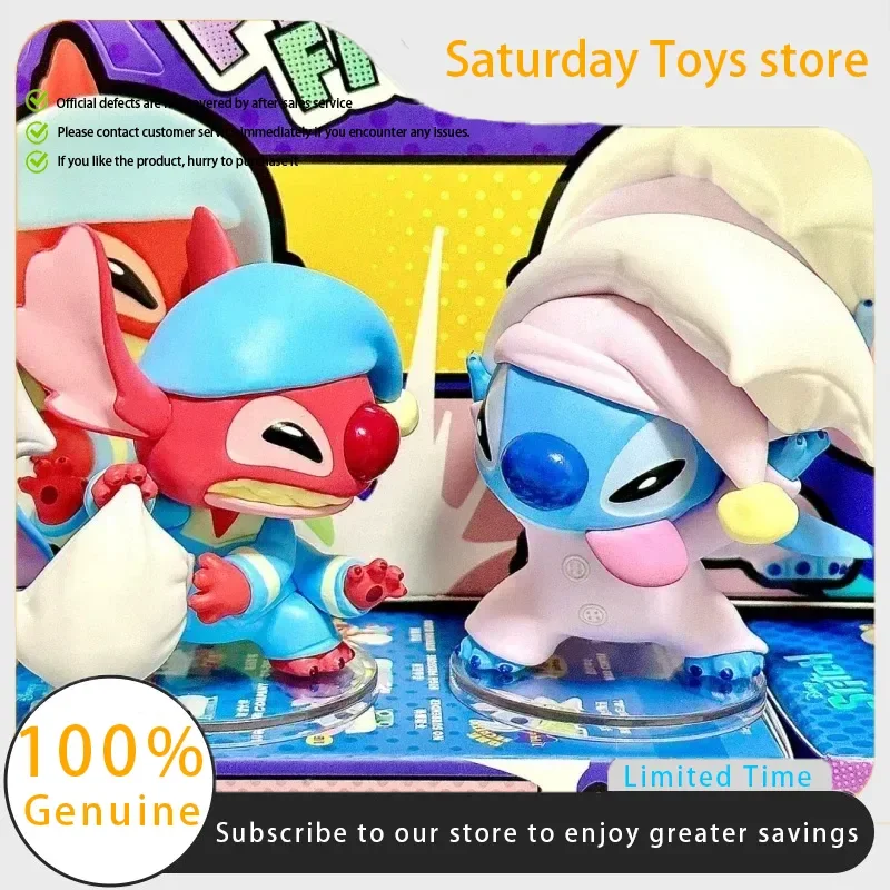 

Miniso новая подушка Stitch Fight Series слепая коробка игрушки модная игра милая фигурка стежка модель украшения дети день рождения на заказ
