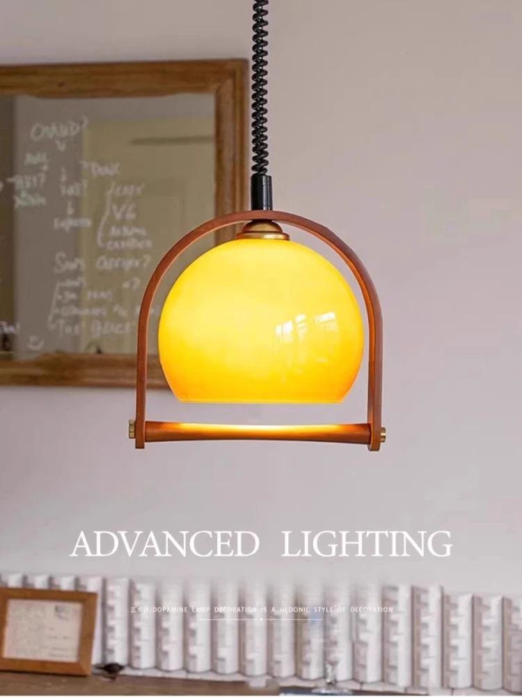 

Retro Retractable Restaurant Chandelier Japanese Dining Table Island Counter Bar Counter Kitchen Decoration Lighting Appliances