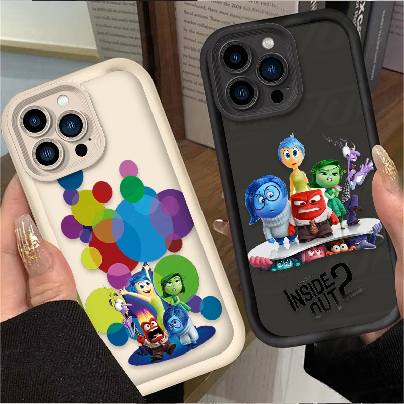 Disney Inside Out 2 TPU Case for iPhone 16 15 14 13 12 11 Pro Max XS X XR 8 7 6S Plus SE 2020 Soft Silicone Protector Back Cover image 3