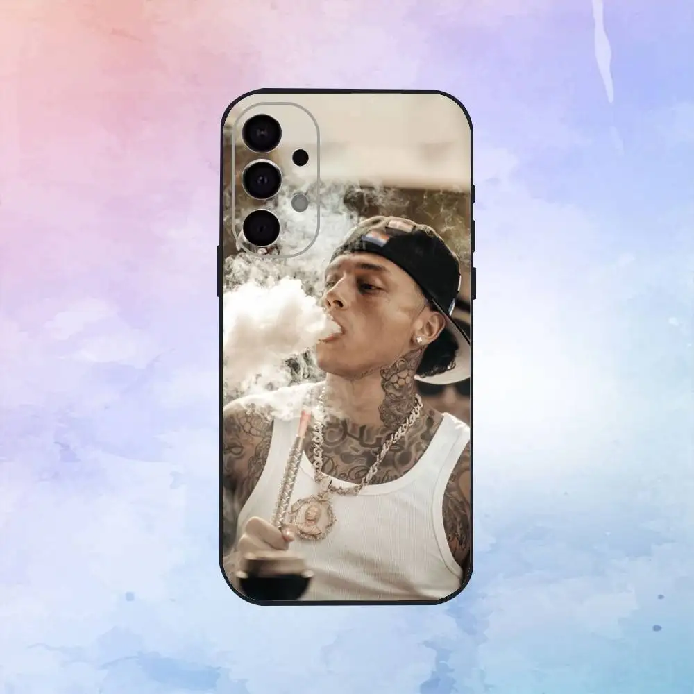 H-hot c-central c-cees rapper caso de telefone para samsung s25, s24, s21, s22, s23, s30, ultra, s20, plus, fe, lite, nota, 10.9,5g capa preta