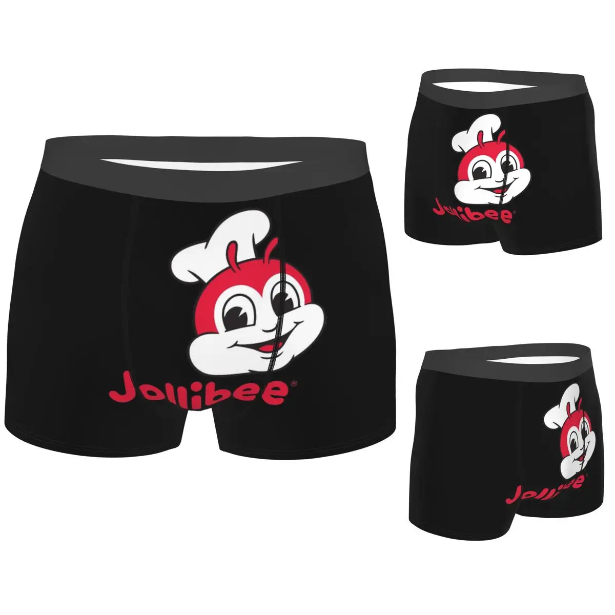 

Boxer Underpants Shorts Retro Jollibee Panties Men Soft Underwear for Homme Man Boyfriend Gift